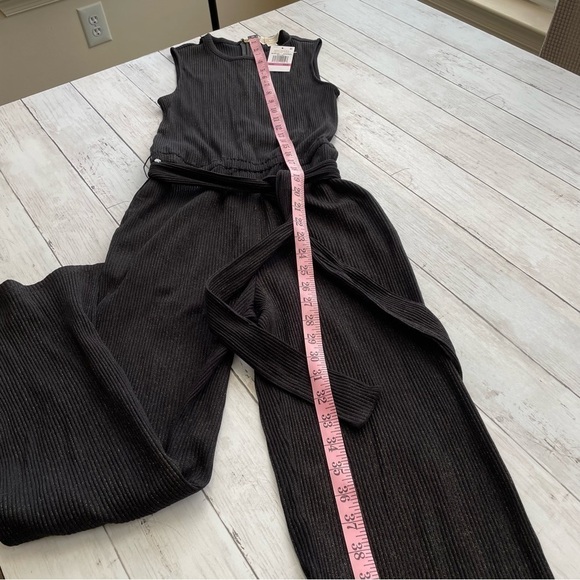 Michael Kors Sleeveless Shimmer Jumpsuit Gold Black Size XXS dark academia - Picture 3 of 7